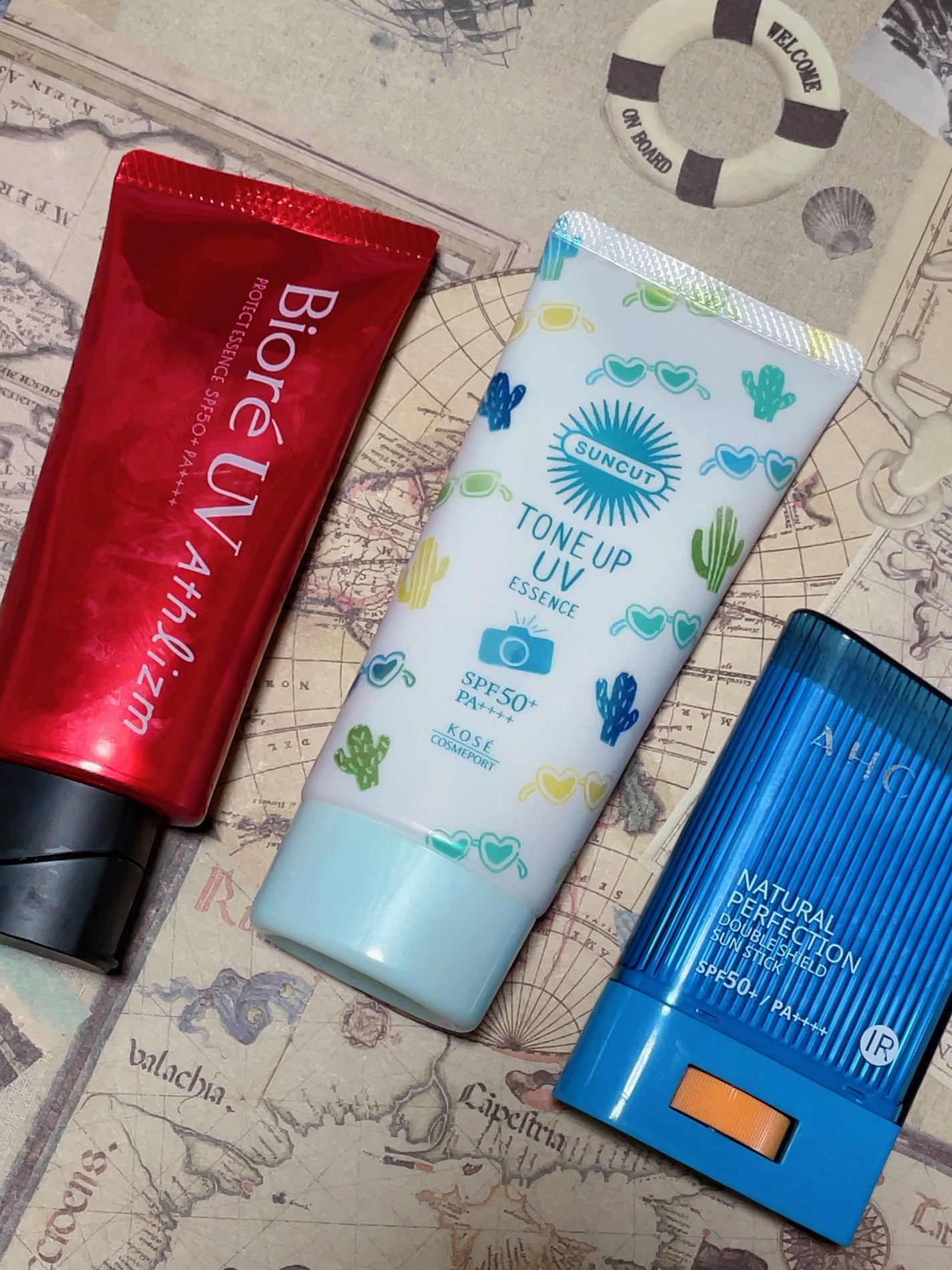 ナチュラルパーフェクションフレッシュサンスティック/AHC/日焼け止めスティックを使ったクチコミ(1枚目)