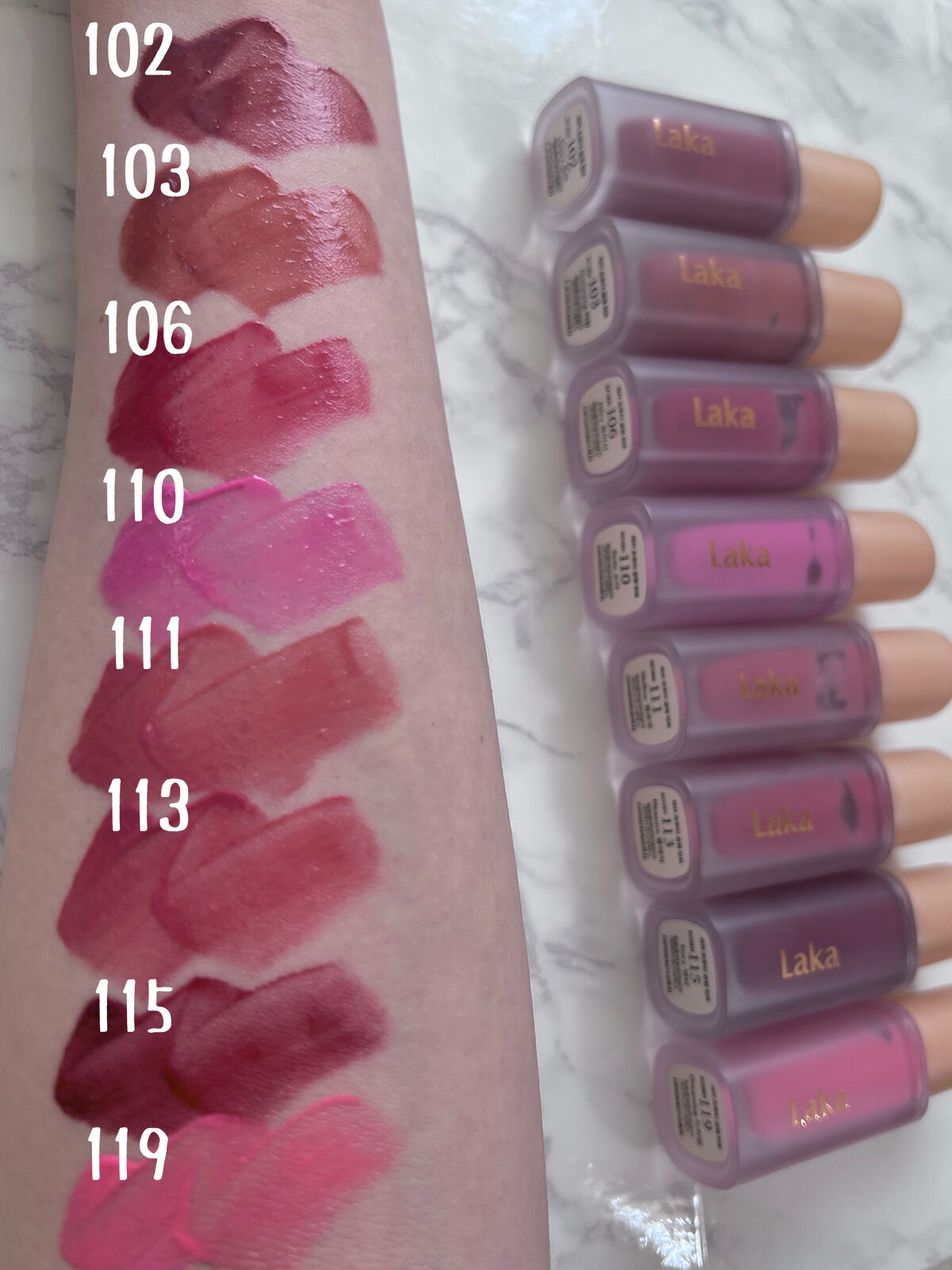 フルーティーグラムティント/Laka/リップティントを使ったクチコミ（2枚目）