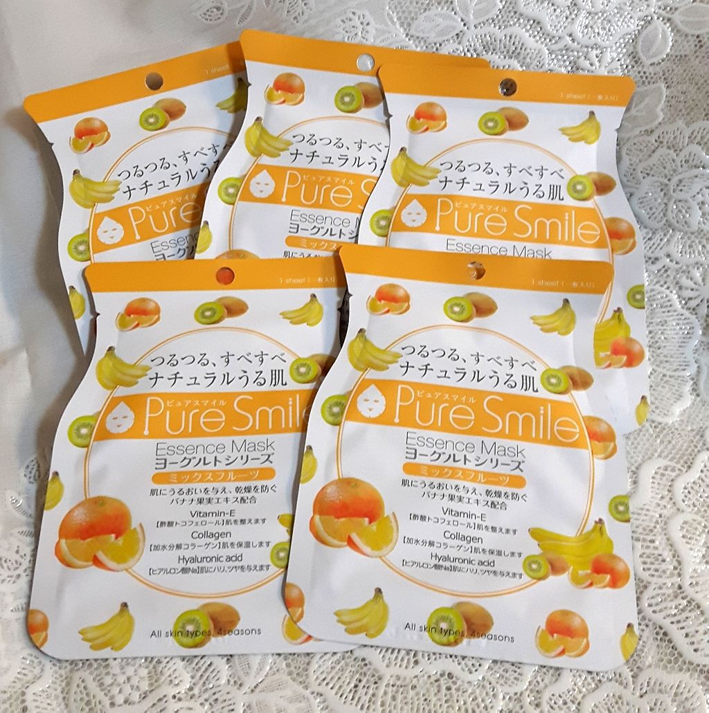 ヨーグルトシリーズ ミックスフルーツ/Pure Smile/シートマスク・パックを使ったクチコミ（1枚目）