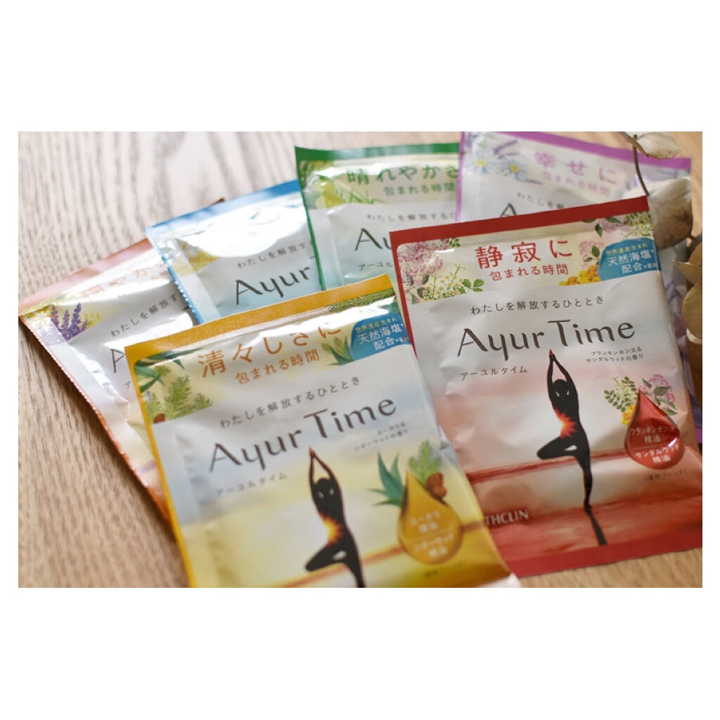 Ayur Time（アーユルタイム） ユーカリ＆シダーウッドの香り 40g/アーユルタイム/無機塩系入浴剤を使ったクチコミ（2枚目）