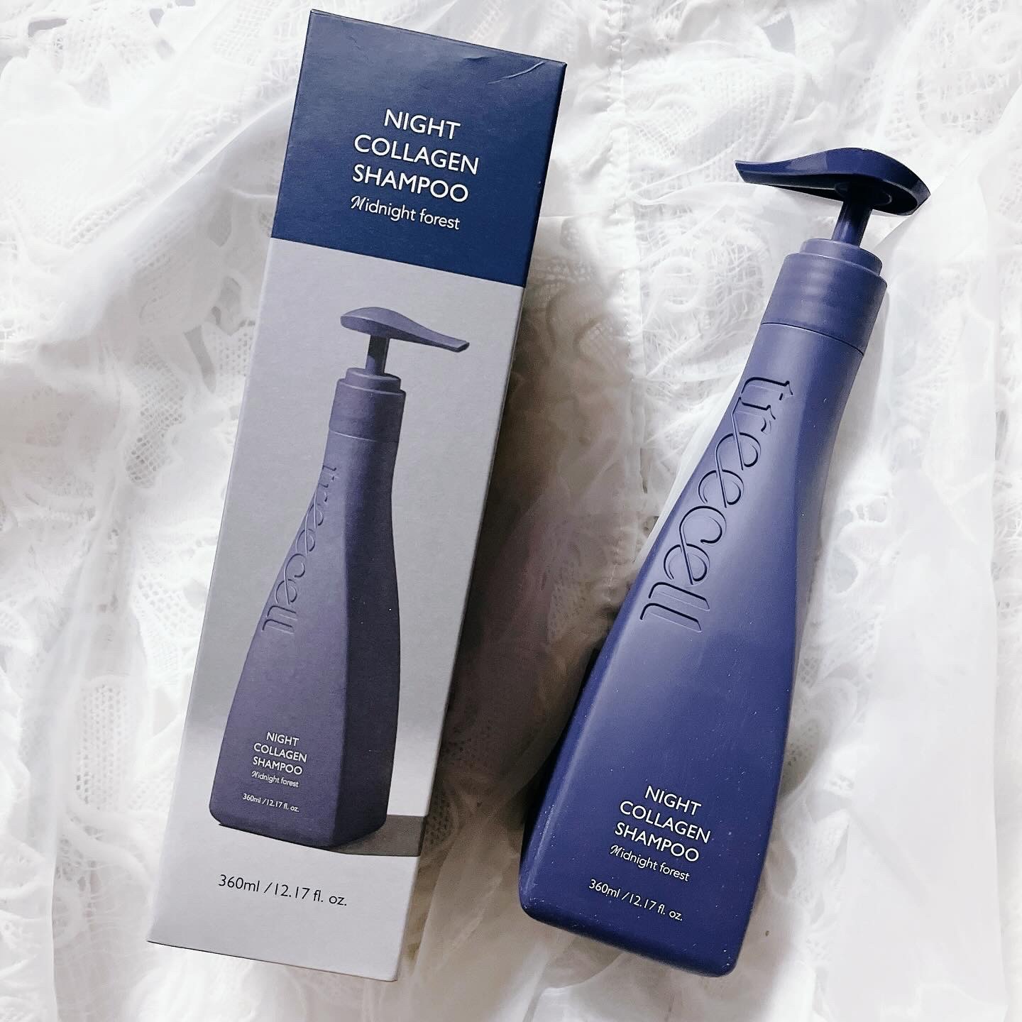 ナイトコラーゲンシャンプーミッドナイトフォレスト/treecell/市販シャンプーを使ったクチコミ（1枚目）