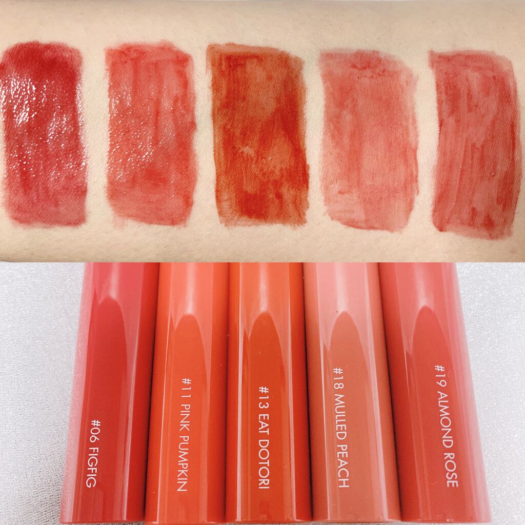 ジューシーラスティングティント/rom&nd/リップティントを使ったクチコミ（2枚目）