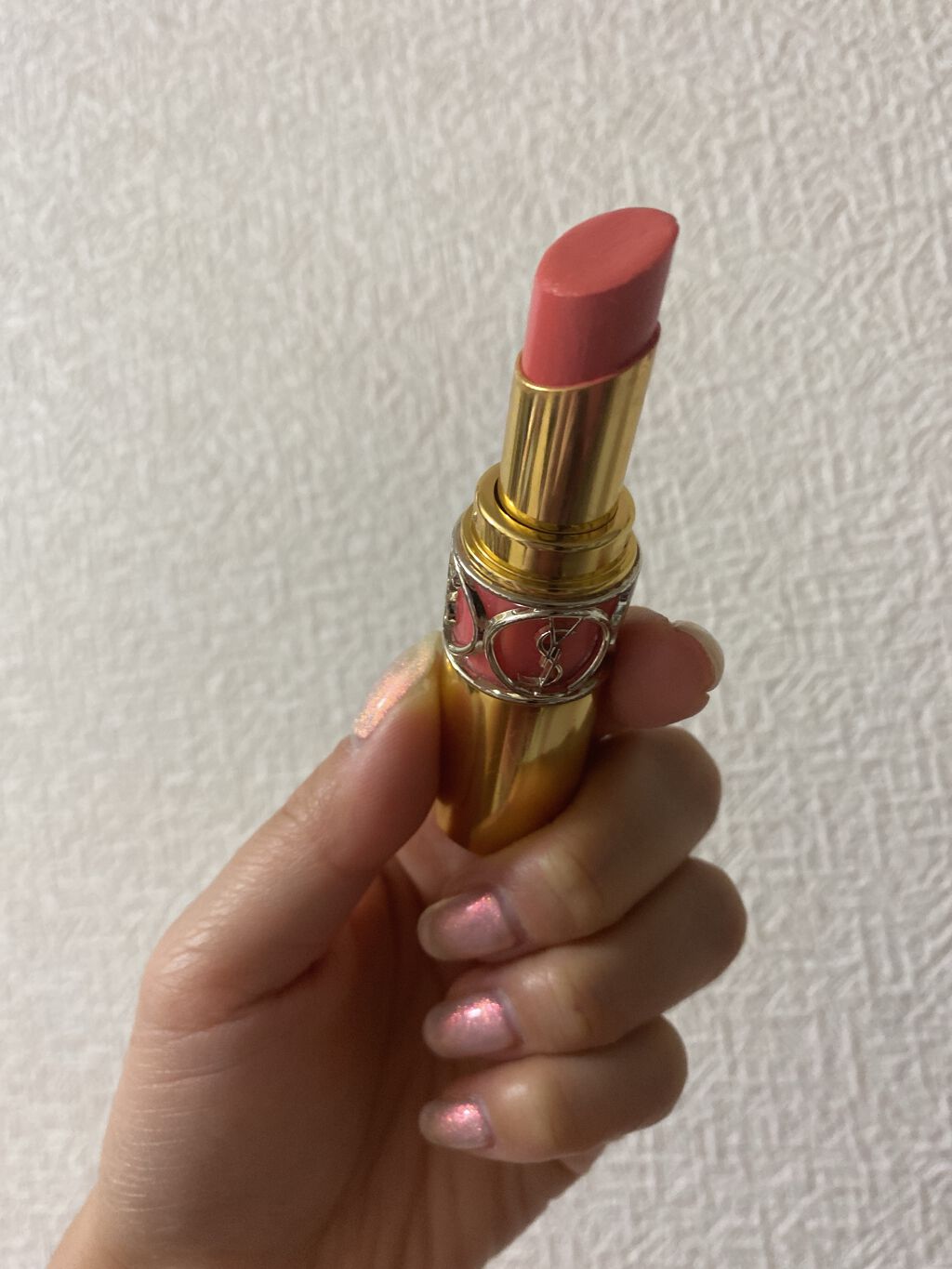 ルージュ ヴォリュプテ シャイン/YVES SAINT LAURENT BEAUTE/口紅を使ったクチコミ(2枚目)