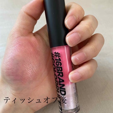 COLORRULEZ GLOSS PINK MELLOW/16BRAND/リップグロスを使ったクチコミ（2枚目）