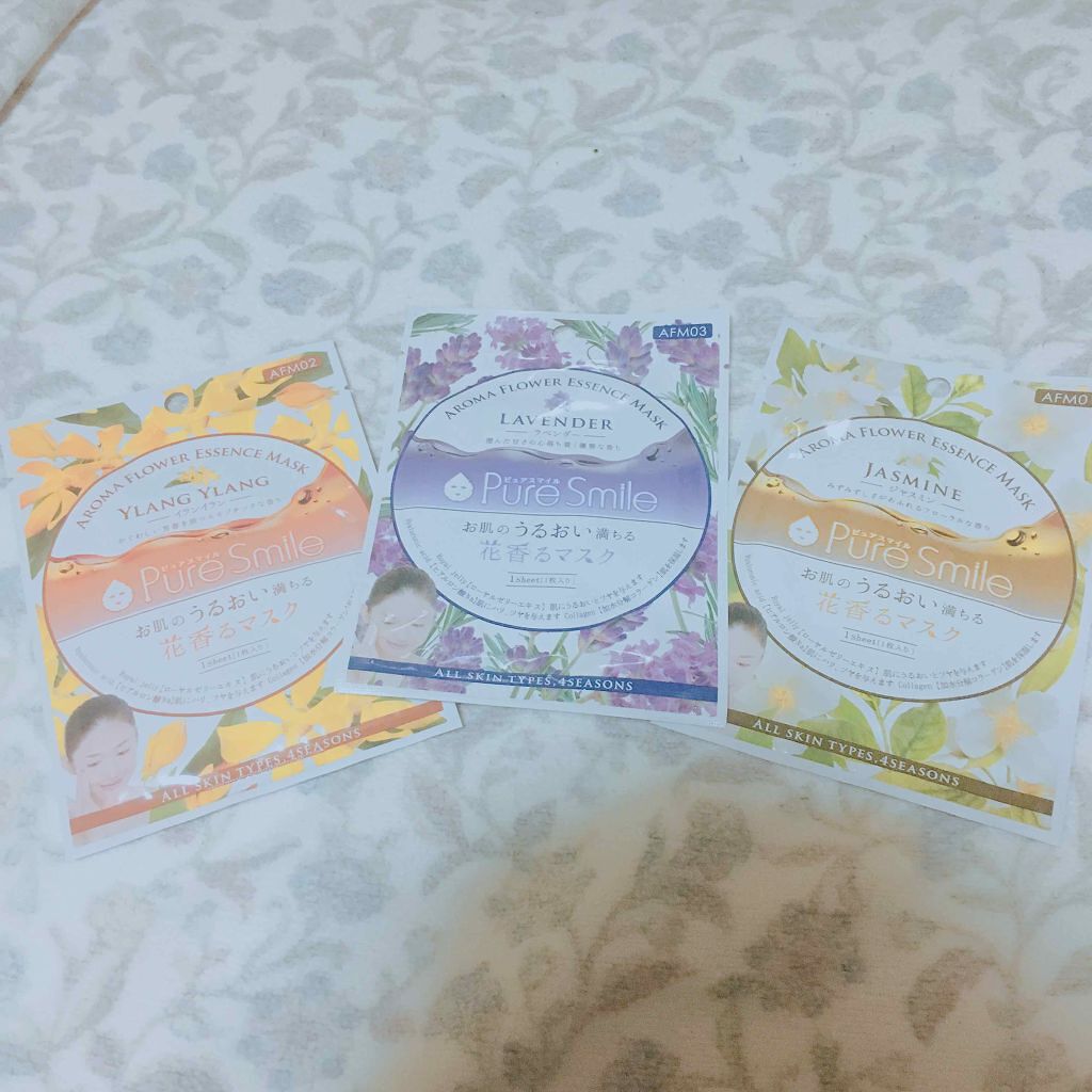 Pure Smile 花香るマスク ジャスミンのクチコミ「💐購入品 パック💐


ピュアスマイル エッセンスマスク 花香るマスク
#ジャスミン
#ラベン.....」（1枚目）