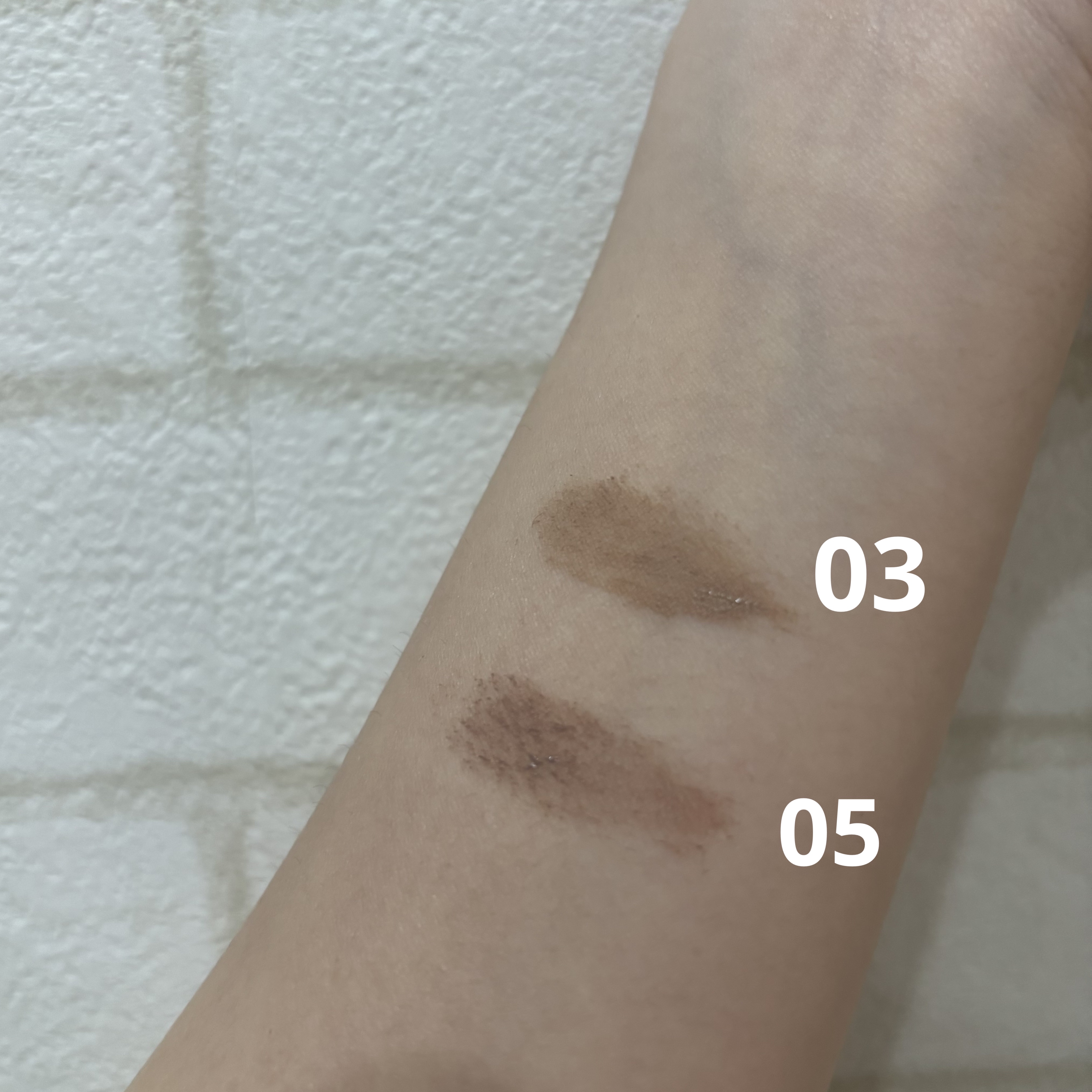 ハンオールブロウカラ/rom&nd/眉マスカラを使ったクチコミ（2枚目）