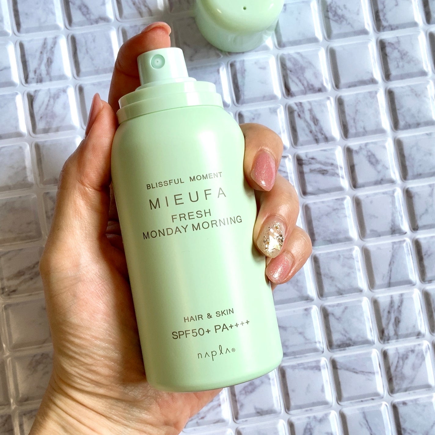 フレグランスUVスプレー フレッシュマンデーモーニング/MIEUFA/日焼け止めミスト・スプレーを使ったクチコミ(4枚目)
