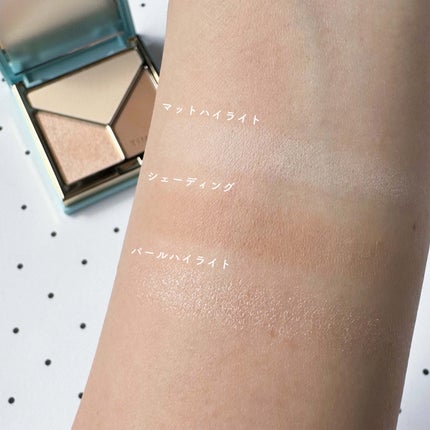 ハイライトシェーディングパレット/TIMAGE/パウダーハイライトを使ったクチコミ(7枚目)