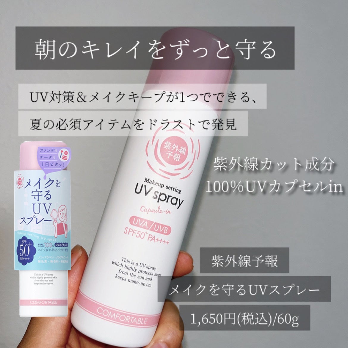 紫外線予報 メイクを守るUVスプレーM/紫外線予報/日焼け止めミスト・スプレーを使ったクチコミ(2枚目)