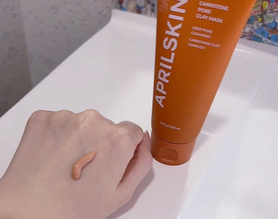 カロテン毛穴レスクレイパック/APRILSKIN/洗い流すパック・マスクを使ったクチコミ(2枚目)