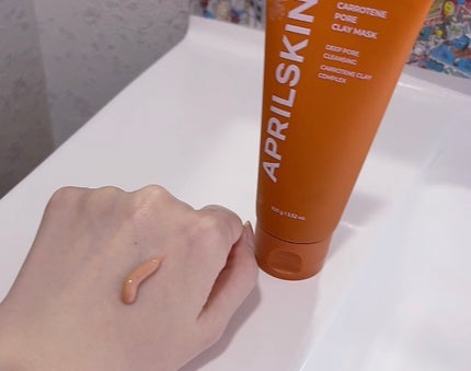カロテン毛穴レスクレイパック/APRILSKIN/洗い流すパック・マスクを使ったクチコミ(2枚目)