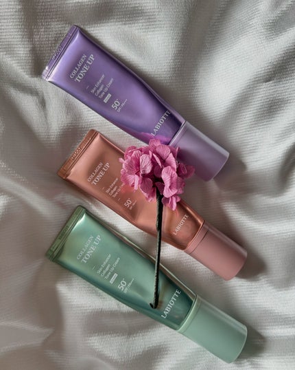 スキンエンハンサーコラーゲントーンアップクリーム/LABIOTTE/日焼け止めクリームを使ったクチコミ(4枚目)