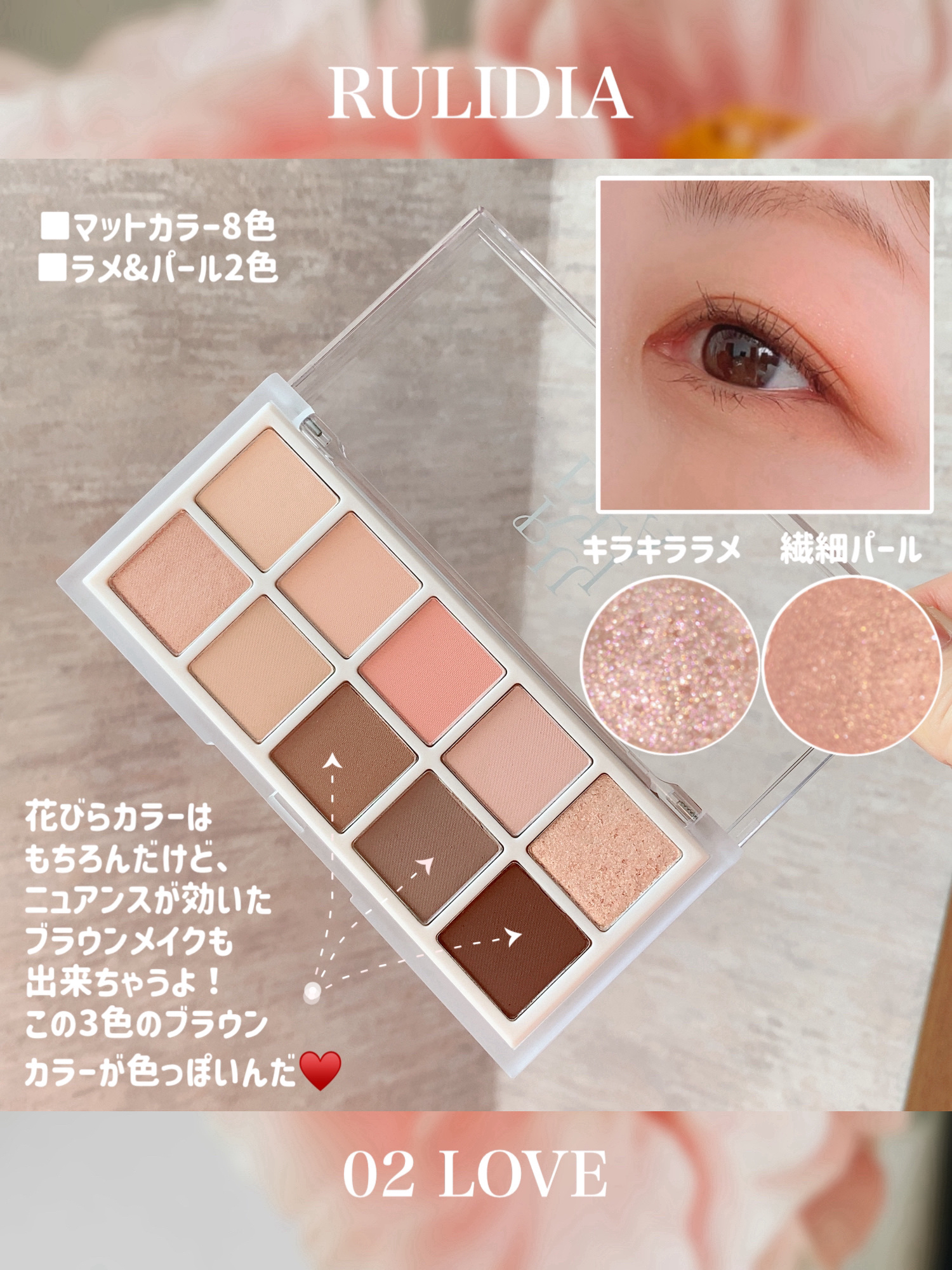 マルチユースシャドウパレット/RULIDIA/アイシャドウパレットを使ったクチコミ（2枚目）