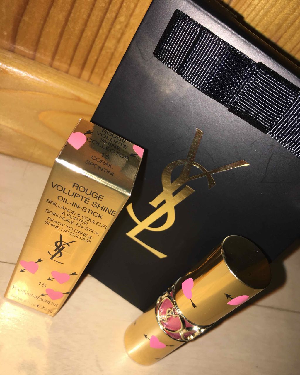 ルージュ ヴォリュプテ シャイン/YVES SAINT LAURENT BEAUTE/口紅を使ったクチコミ(1枚目)