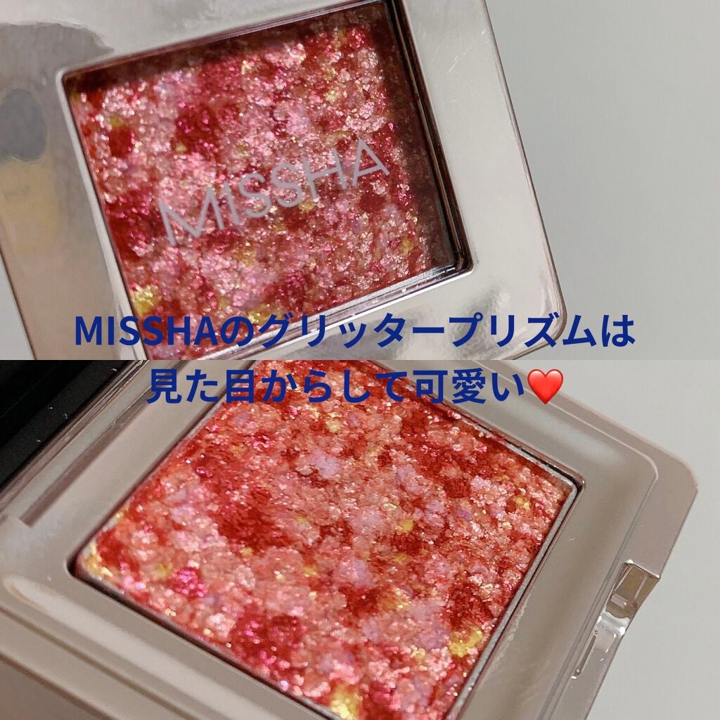 グリッタープリズム シャドウ/MISSHA/グリッターを使ったクチコミ(5枚目)