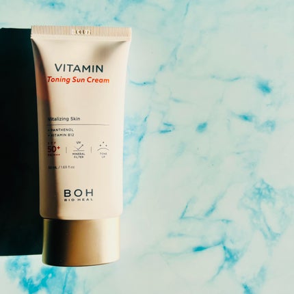 ビタミントーニングサンクリーム/BIOHEAL BOH/日焼け止めクリームを使ったクチコミ(7枚目)