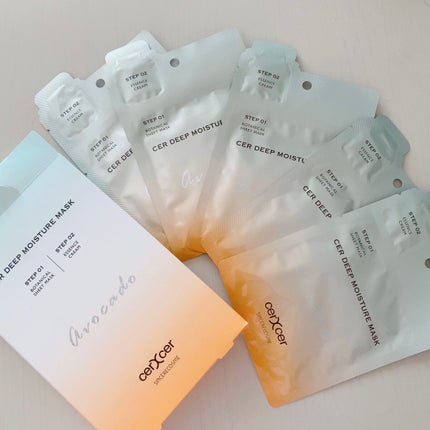 ディープモイスチャー マスク (ケアクリーム付き)/cerXcer/シートマスク・パックを使ったクチコミ(1枚目)
