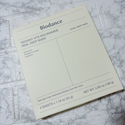ビタナイアシンアミド リアルディープマスク/Biodance/シートマスク・パックを使ったクチコミ(4枚目)