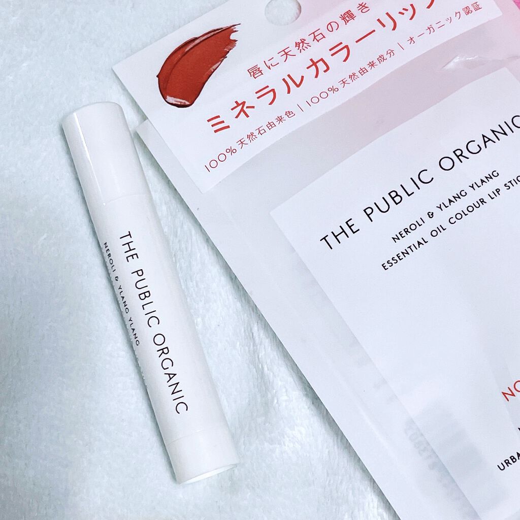 オーガニック認証 精油カラーリップスティック/THE PUBLIC ORGANIC/口紅を使ったクチコミ（1枚目）