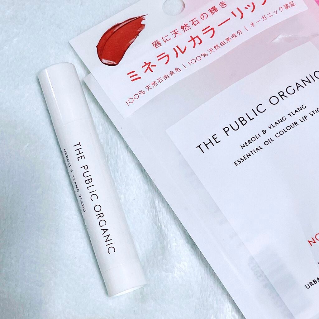 オーガニック認証 精油カラーリップスティック/THE PUBLIC ORGANIC/口紅を使ったクチコミ(1枚目)
