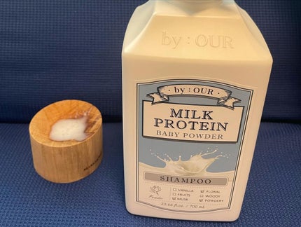 ミルクプロテイン ボディクレンザー ベビーパウダー/by : OUR/ボディソープを使ったクチコミ(2枚目)