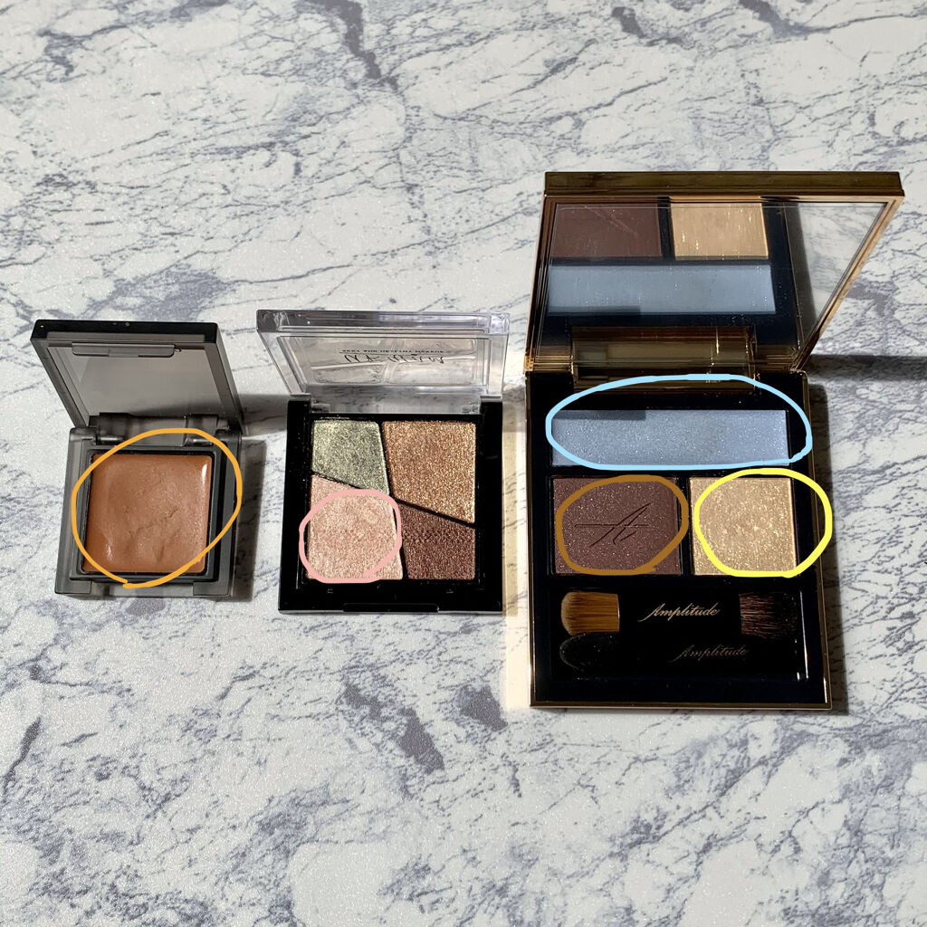 コンスピキュアス アイズ 09 ブルーブラウン（限定色）/Amplitude/アイシャドウパレットを使ったクチコミ（3枚目）