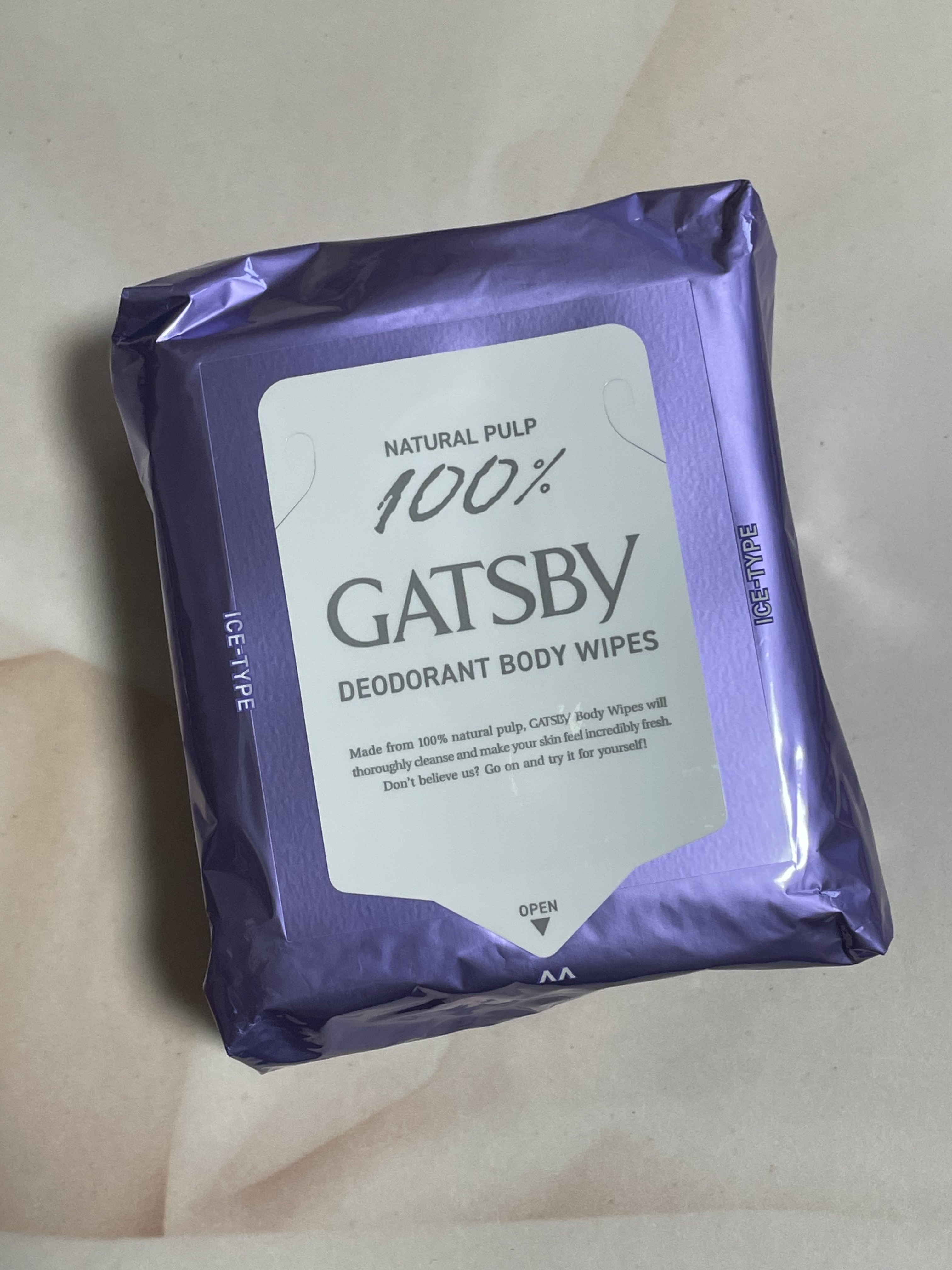 アイスデオドラントボディペーパー アイスフルーティ/ギャツビー/ボディシートを使ったクチコミ（2枚目）