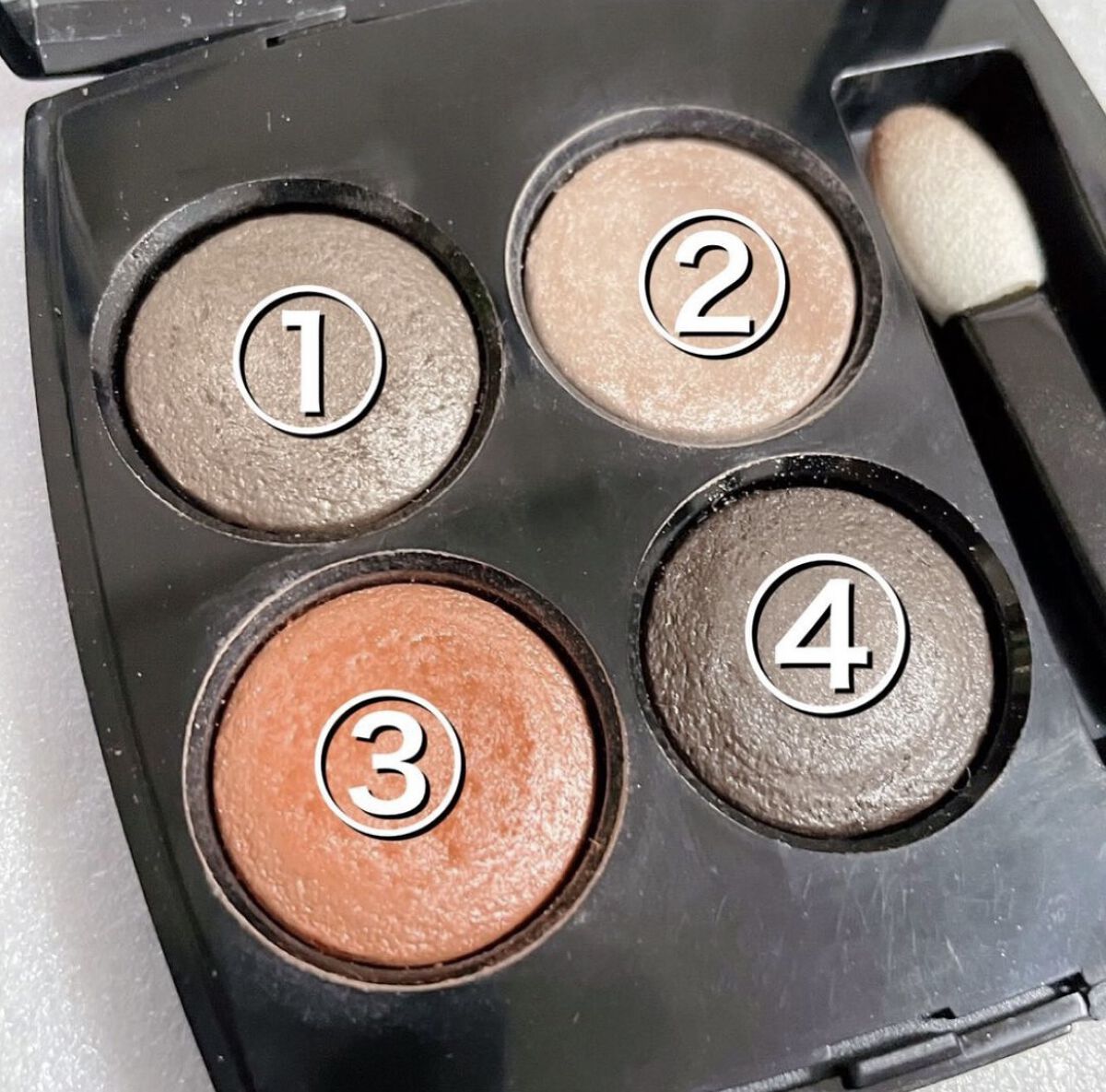 レ キャトル オンブル 204 ティセ ヴァンドーム/CHANEL/アイシャドウパレットを使ったクチコミ（2枚目）