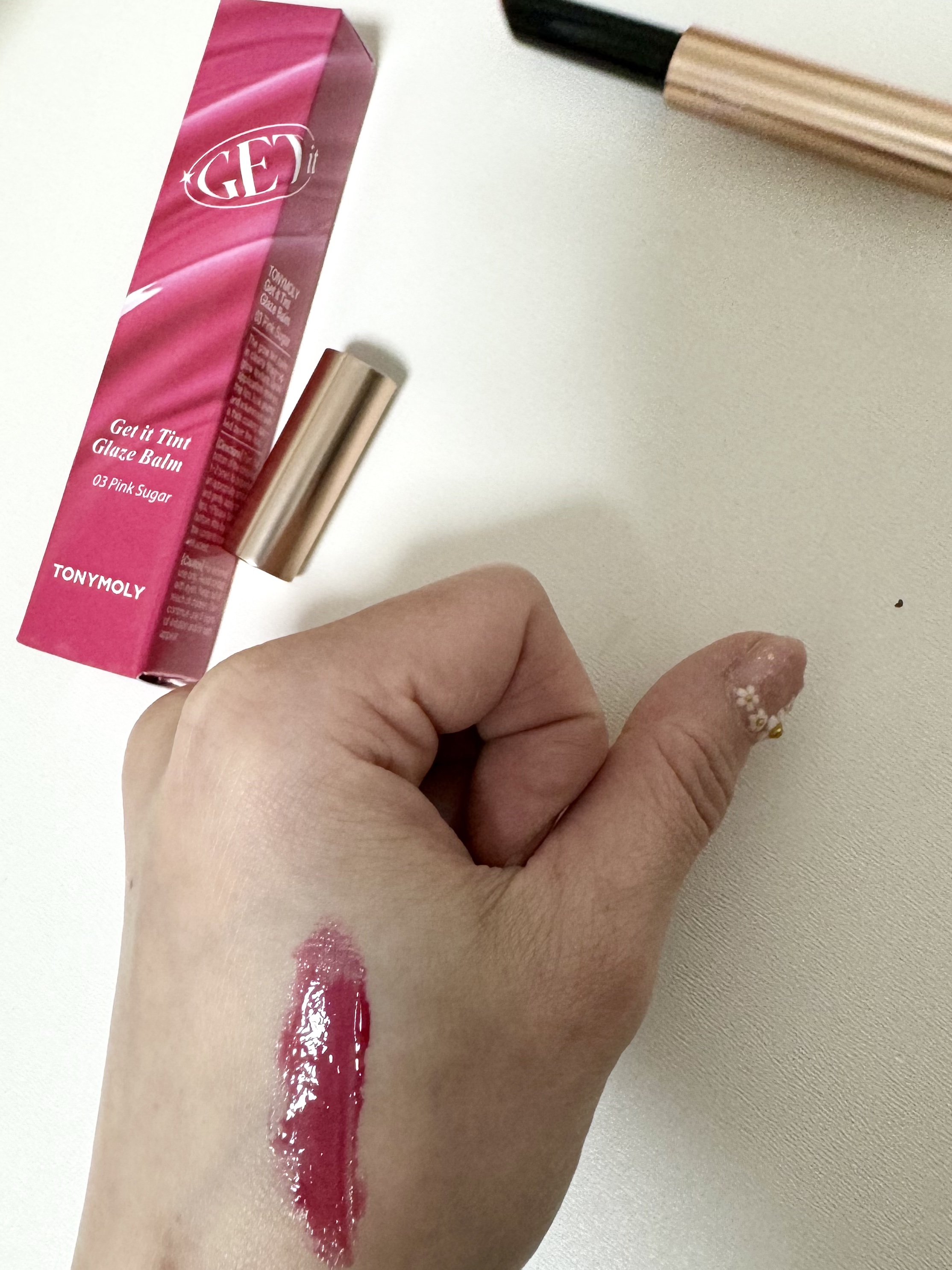 ゲットイットティントグレーズバーム/TONYMOLY/リップティントを使ったクチコミ（1枚目）