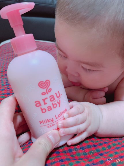 アラウ.ベビーミルキーローション/arau.baby (アラウ ベビー)/ボディローションを使ったクチコミ(3枚目)