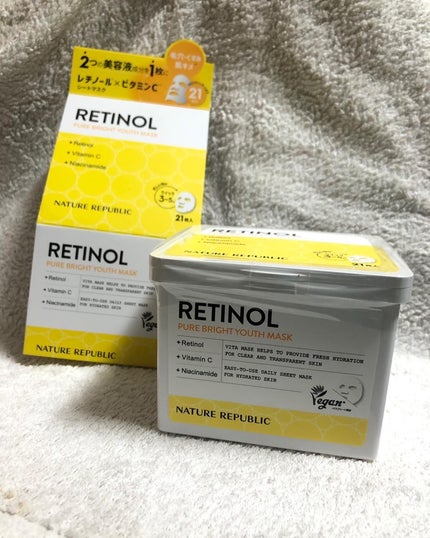 キューブマスク レチノール/ネイチャーリパブリック/シートマスク・パックを使ったクチコミ(4枚目)