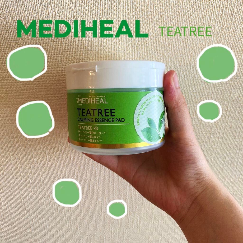 ティーツリーカーミングエッセンスパッド/MEDIHEAL/トナーパッドを使ったクチコミ(1枚目)