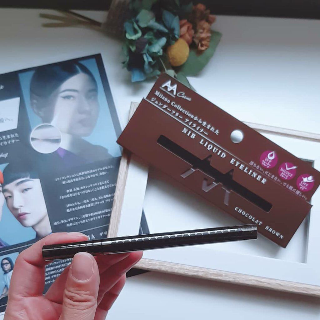 ニブ リクイドアイライナー BR1/ATSUSHI NAKASHIMA Cosme/リキッドアイライナーを使ったクチコミ(1枚目)