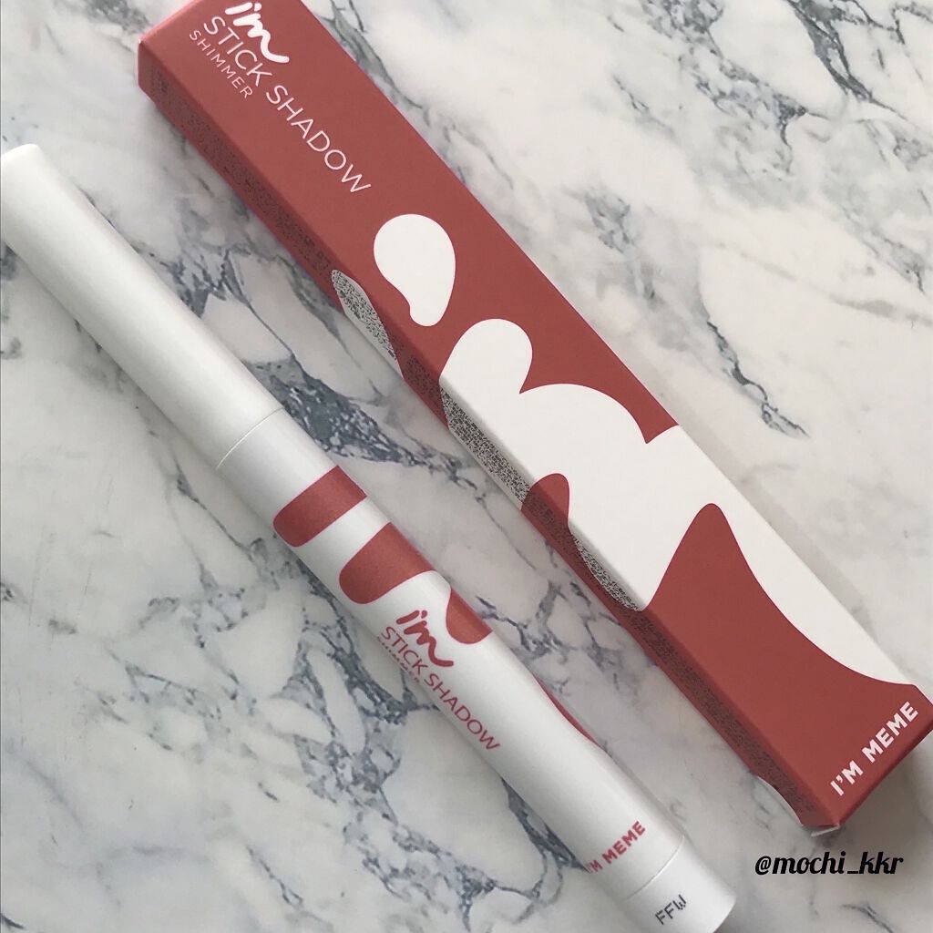 アイムスティックシャドウシマー 004 ローズケープ/i’m meme/スティックアイシャドウを使ったクチコミ（1枚目）