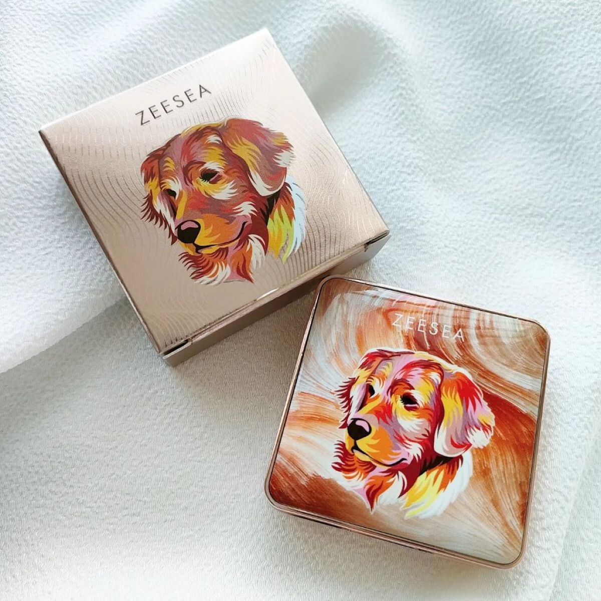 アニマルアイシャドウ(4シェード) D02 素直/ZEESEA/アイシャドウパレットを使ったクチコミ（1枚目）