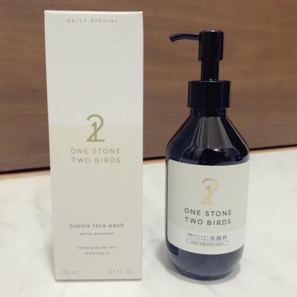 洗顔だけじゃない+パックもできる洗顔料 ホワイトプレミアム/ONE STONE TWO BIRDS/その他洗顔料を使ったクチコミ(2枚目)