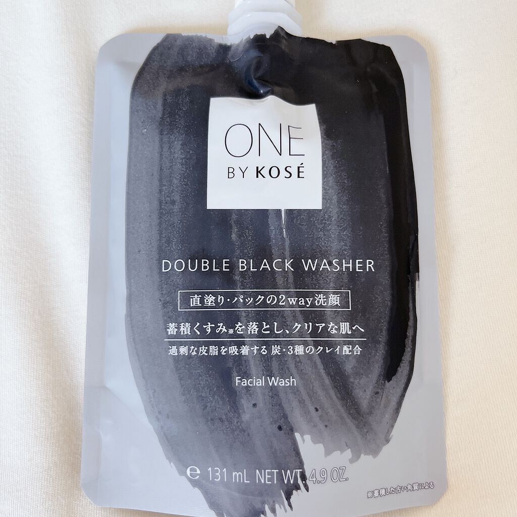 ダブル ブラック ウォッシャー/ONE BY KOSE/その他洗顔料を使ったクチコミ（2枚目）