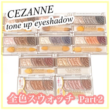 トーンアップアイシャドウ/CEZANNE/アイシャドウパレットを使ったクチコミ（1枚目）