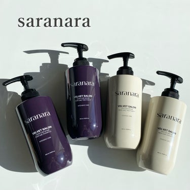 SARANARA ベルベットサロンプロテインシャンプーのクチコミ「　
・
　
　
saranara様より、
発売されたばかりの
シャンプー＆トリートメント2種を.....」（1枚目）