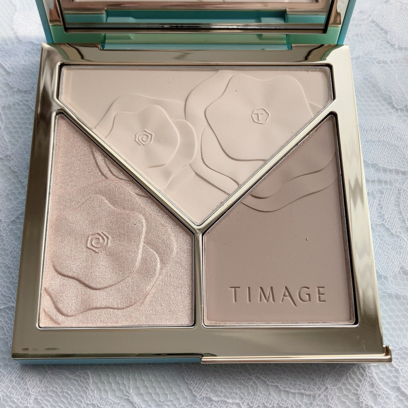 ハイライトシェーディングパレット/TIMAGE/パウダーハイライトを使ったクチコミ(3枚目)