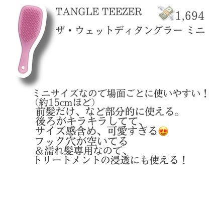 コンパクトスタイラー/TANGLE TEEZER/ヘアブラシを使ったクチコミ(4枚目)