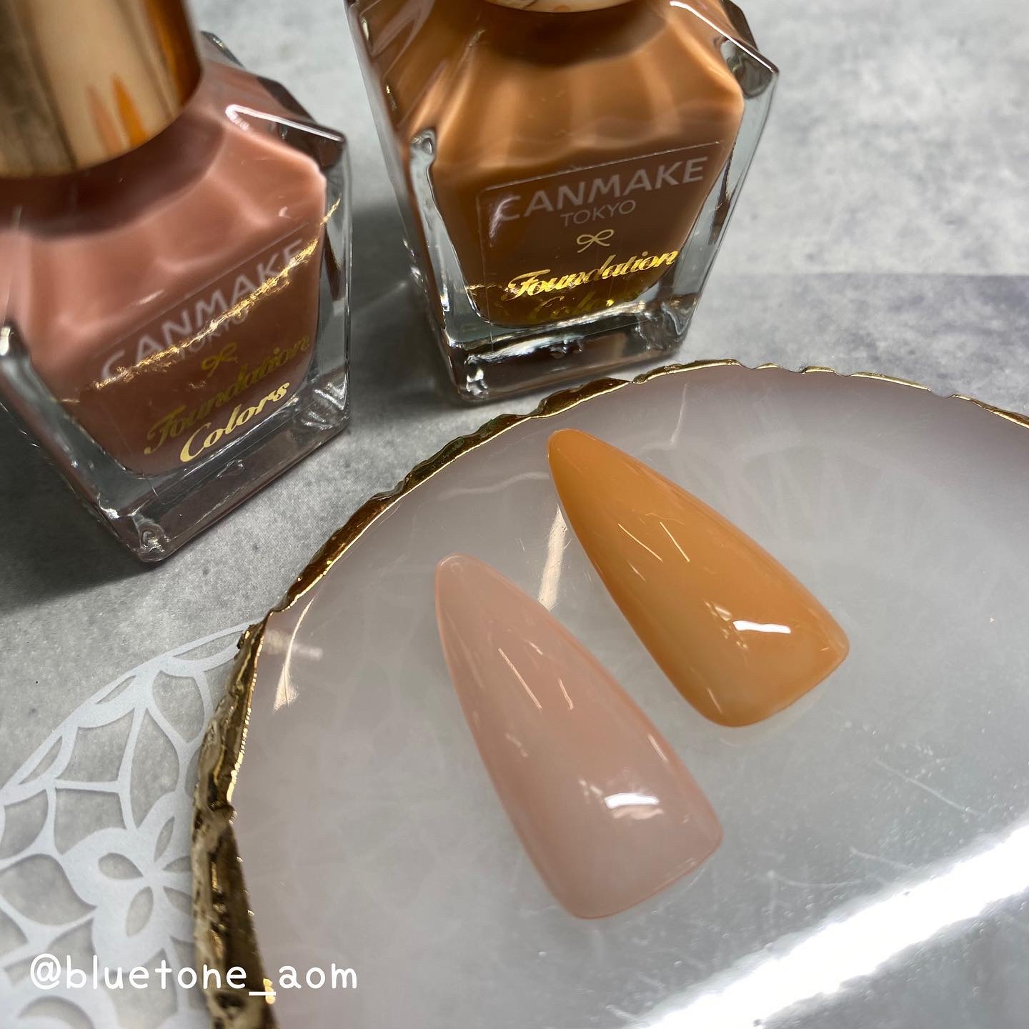 ファンデーションカラーズ 07 ミルキーオレンジ/キャンメイク/マニキュアを使ったクチコミ（1枚目）