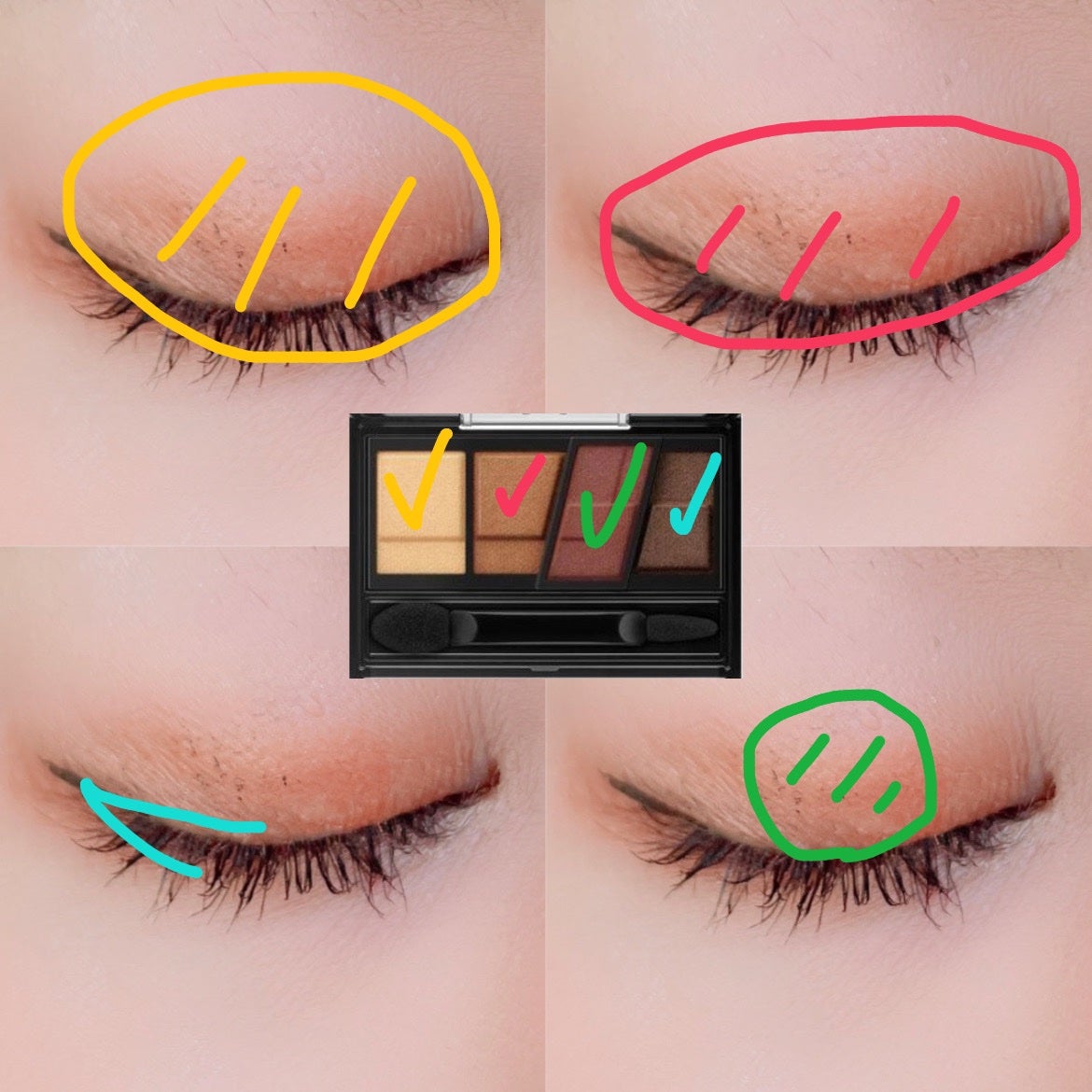 デザイニングブラウンアイズ/KATE/アイシャドウパレットを使ったクチコミ(2枚目)