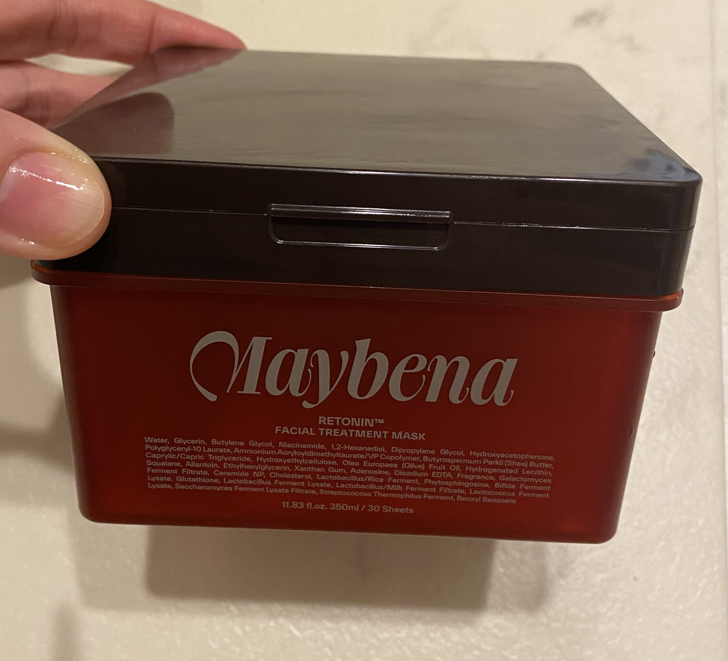 レトニン フェイシャル トリートメント マスクパック/MAYBENA/シートマスク・パックを使ったクチコミ（1枚目）