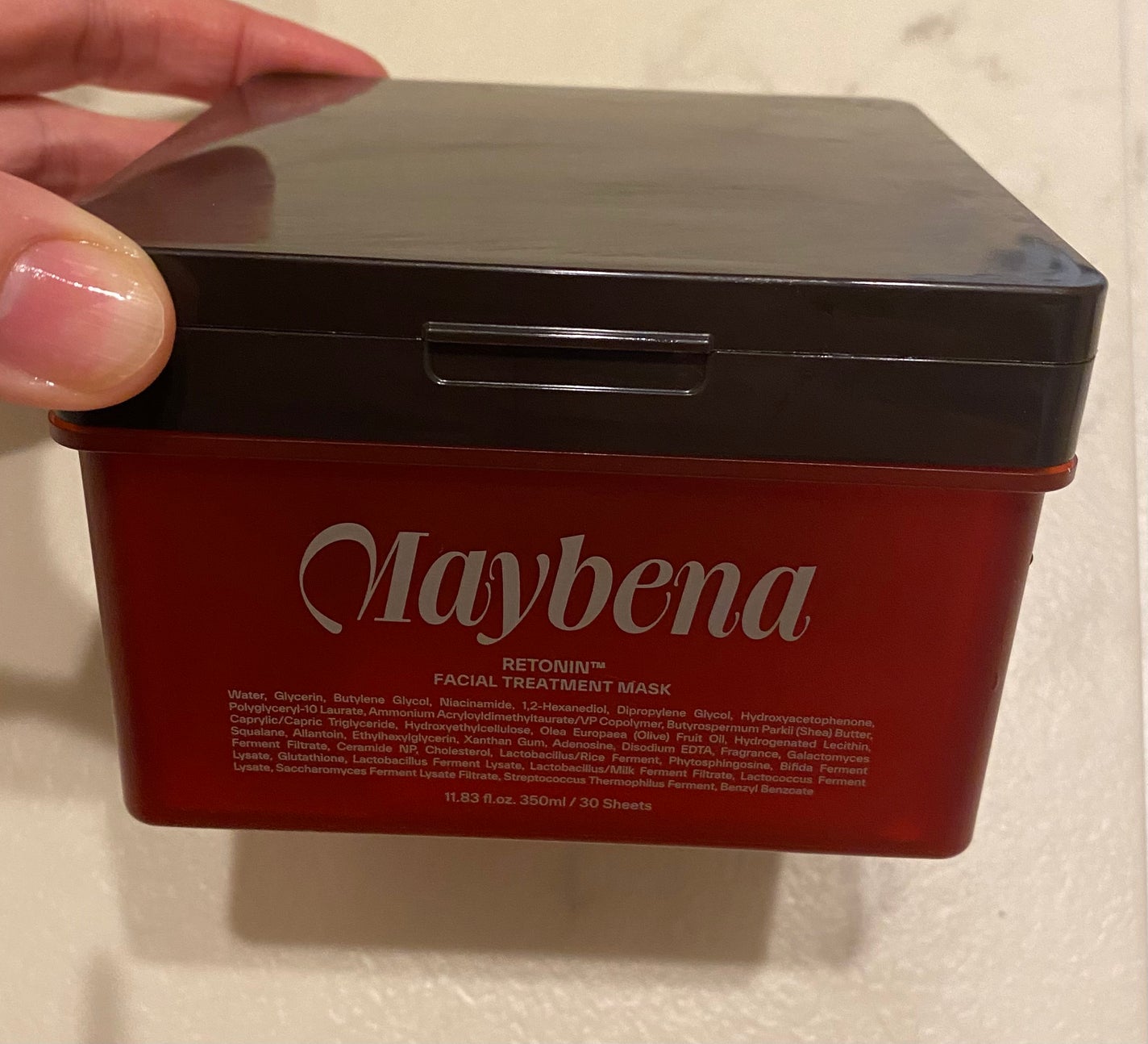 レトニン フェイシャル トリートメント マスクパック/MAYBENA/シートマスク・パックを使ったクチコミ(1枚目)