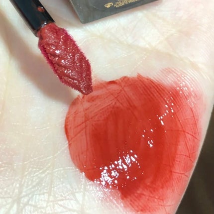 ルージュ ピュールクチュール ヴェルニ ヴィニルクリーム No.416 サイケデリックチリ/YVES SAINT LAURENT BEAUTE/口紅を使ったクチコミ(2枚目)