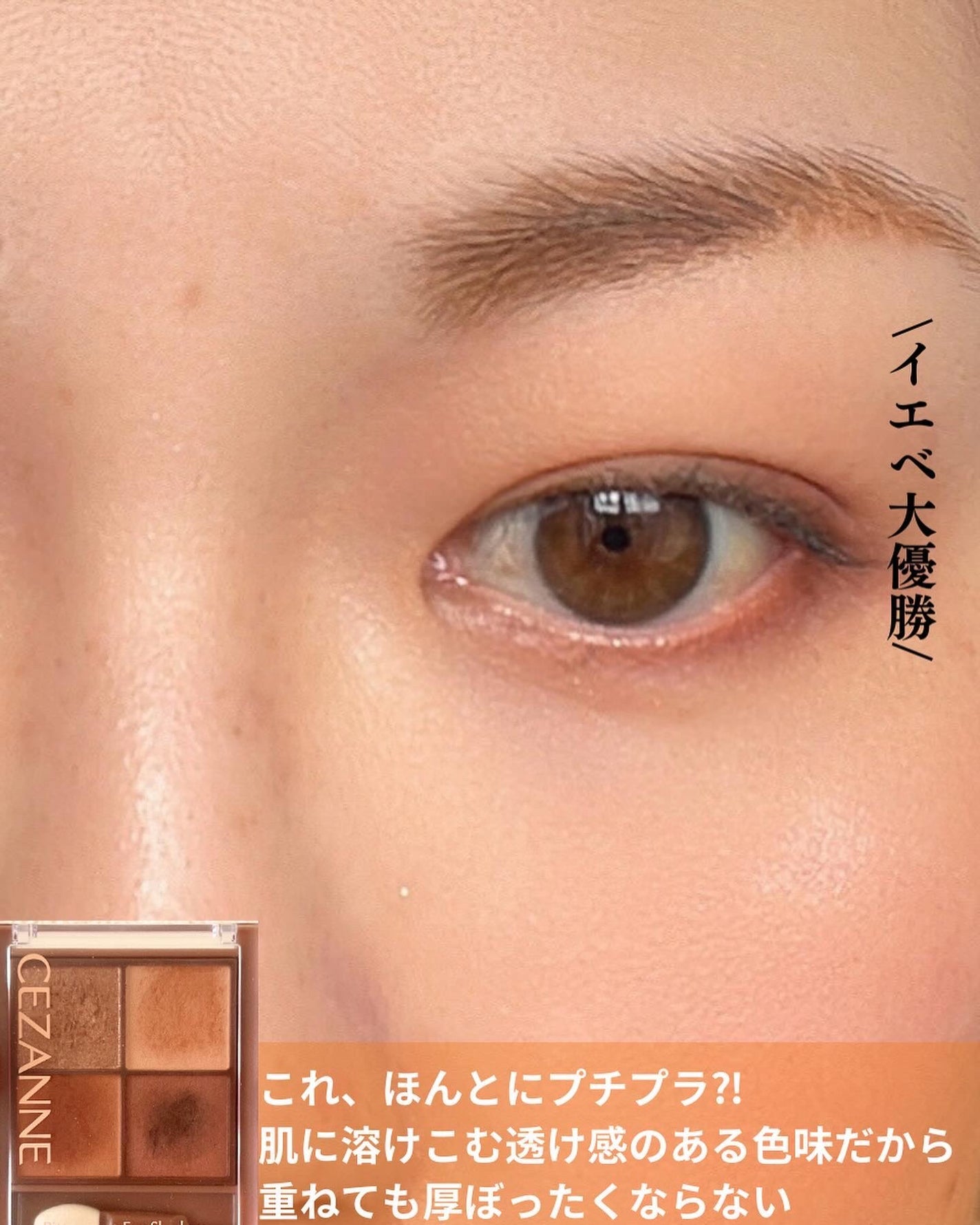 ビタートーンアイシャドウ/CEZANNE/パウダーアイシャドウを使ったクチコミ(4枚目)