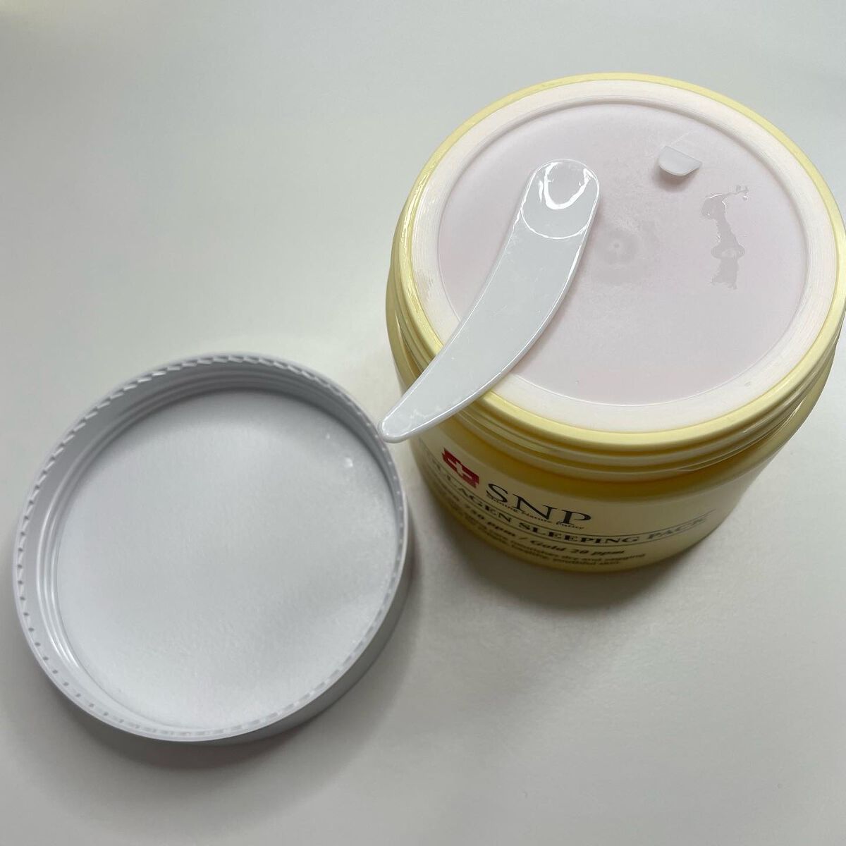 SNP ゴールド コラーゲン スリーピング パック/SNP/シートマスク・パックを使ったクチコミ（2枚目）