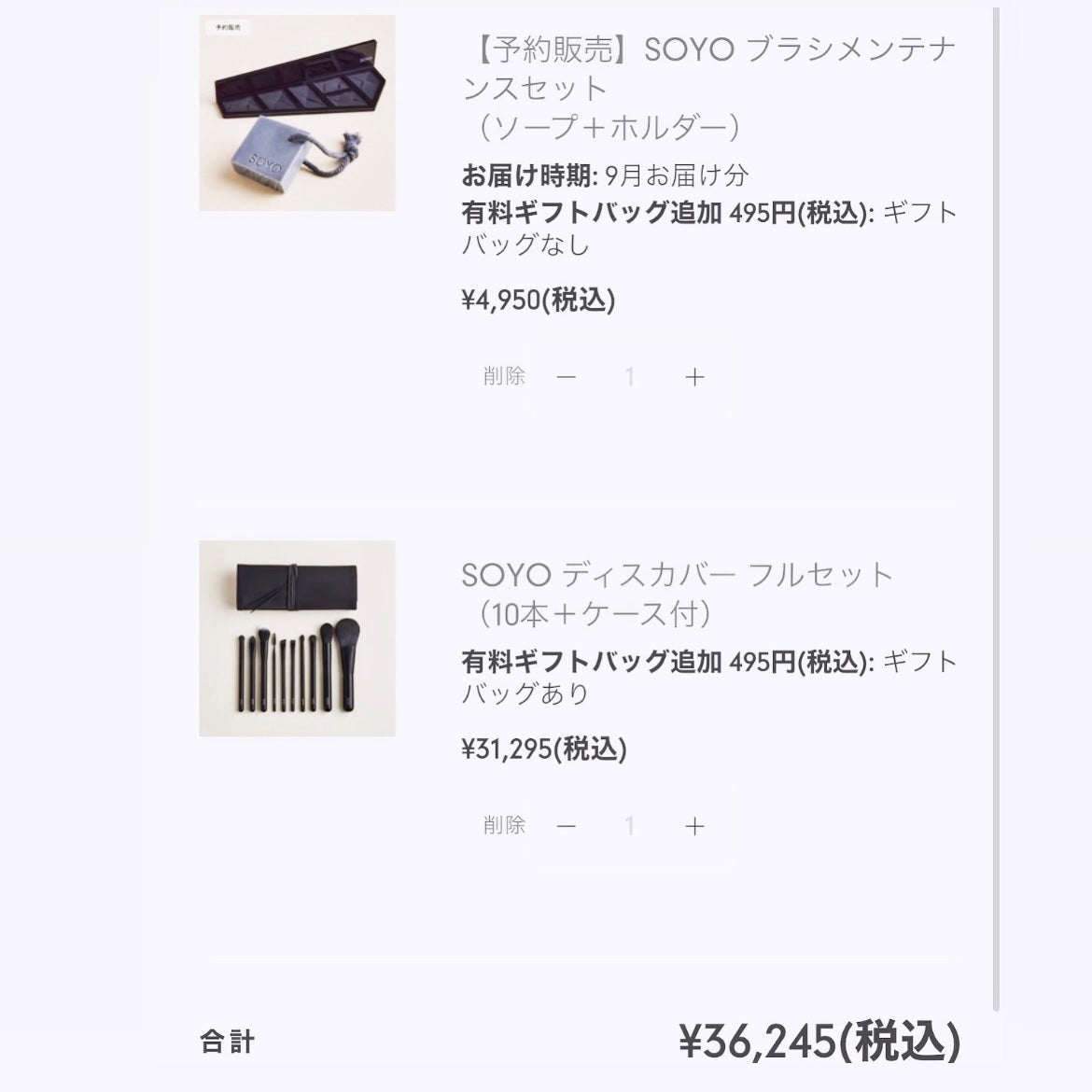 SOYO ディスカバー フルセット (10本+ケース付)/SOYO/メイクブラシを使ったクチコミ(2枚目)