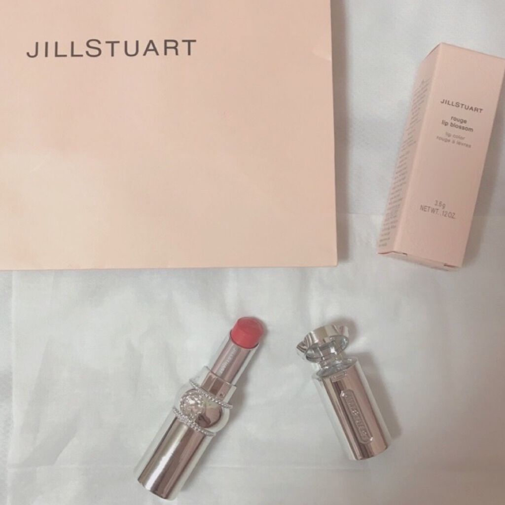ジルスチュアート ルージュ リップブロッサム 112 pink kiss/JILL STUART/口紅を使ったクチコミ（1枚目）